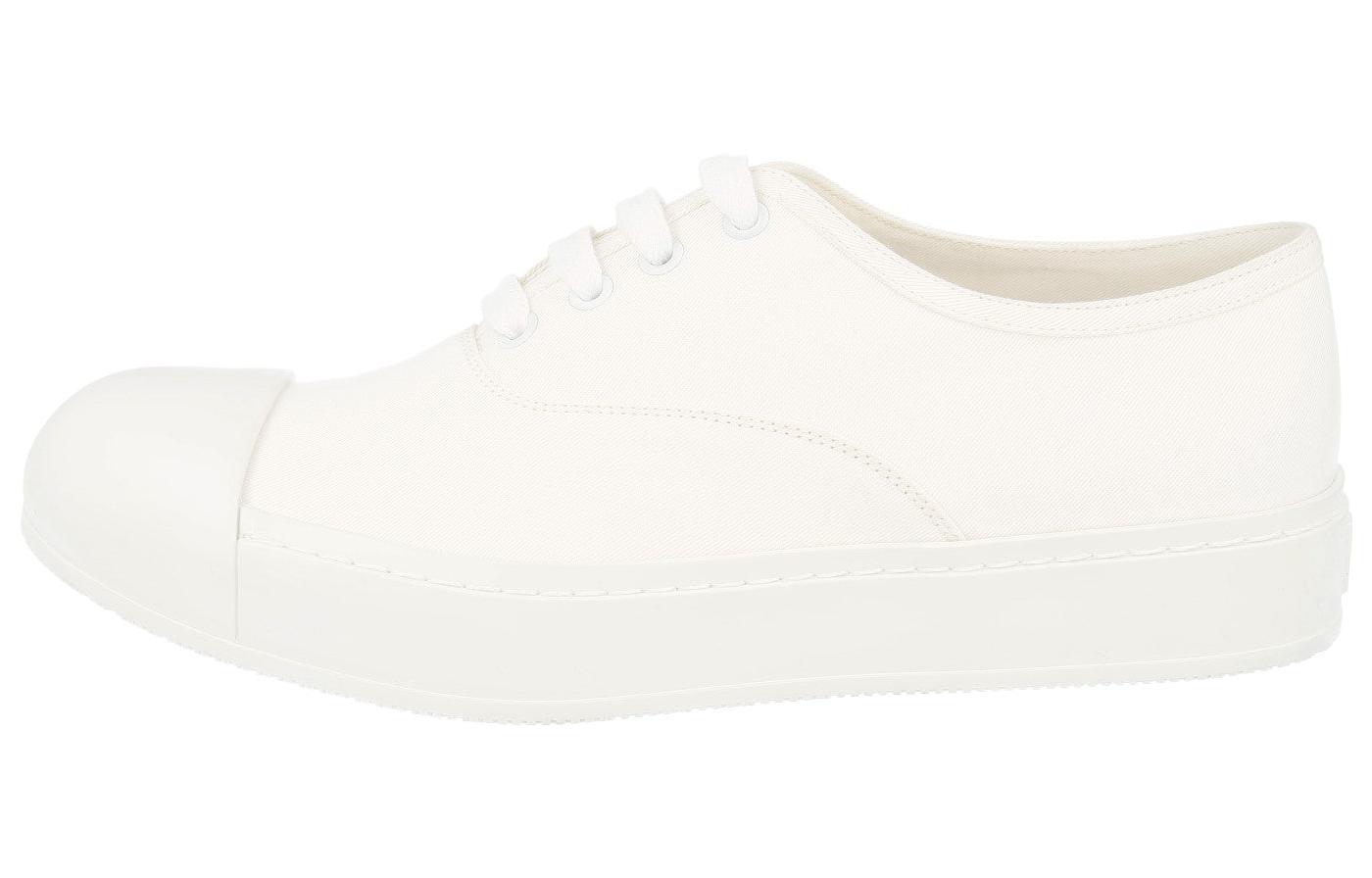 Prada Low Top Sneaker 'White Woven Round-Toe CMFT'