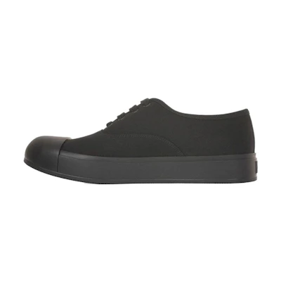 Prada Low Top Sneakers 'Black Fabric Round Toe'