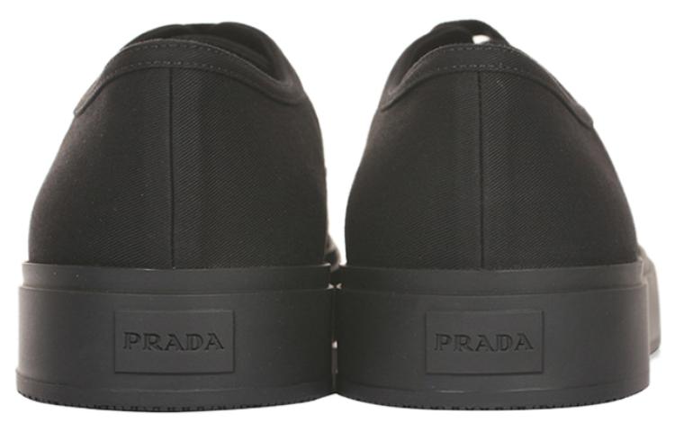 Prada Low Top Sneakers 'Black Fabric Round Toe' 圖 4
