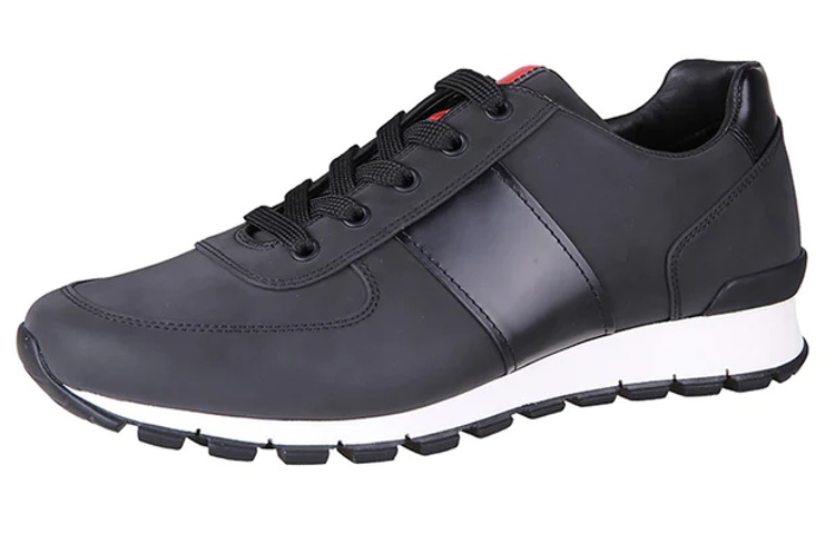 Prada Low Top Sneakers 'Dark Grey Leather Panel' 圖 3