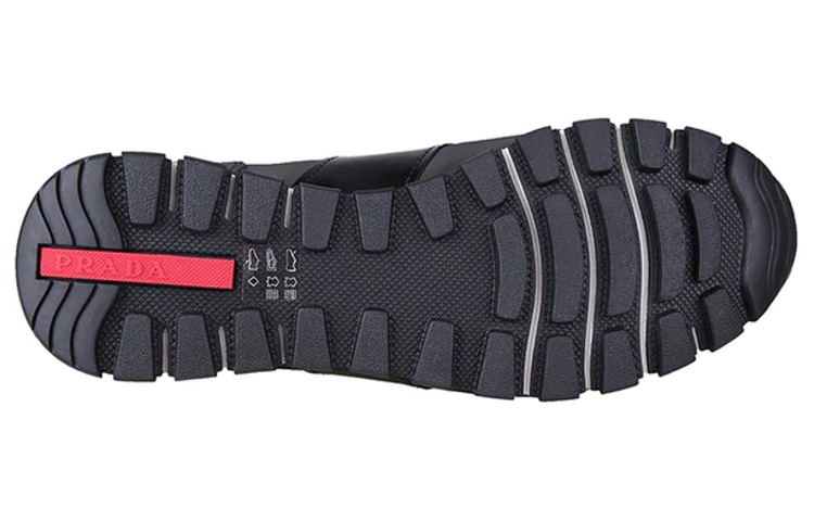 Prada Low Top Sneakers 'Dark Grey Leather Panel' 圖 5