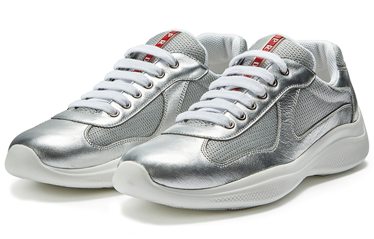Prada Low-Top Sneakers 'Sleek Silver' 圖 3