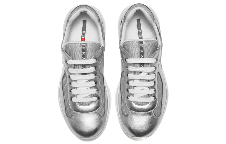 Prada Low-Top Sneakers 'Sleek Silver' 圖 4