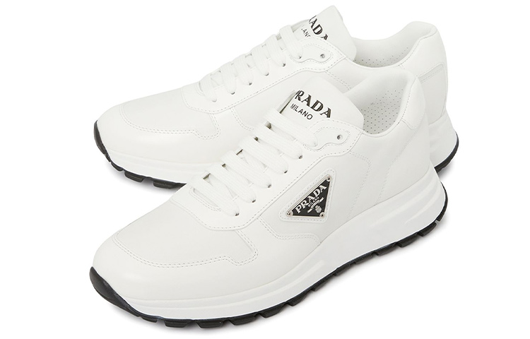 Prada Low-Top Sneakers 'White Leather' 圖 3