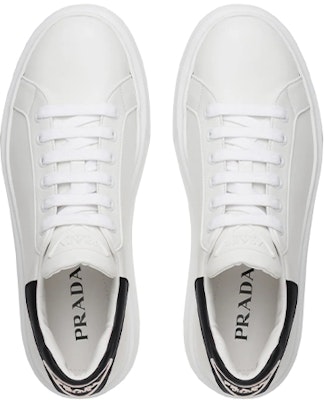 Prada Macro Leather 'White Black' 4E3583_3G4I_F0964 Shop Prada Macro Leather 'White Black' 4E3583_3G4I_F0964