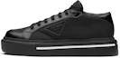 Buy PRADA Macro Re-Nylon 尼龍皮革 運動 時尚板鞋 男款 黑色