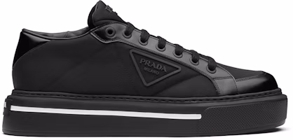 Order PRADA Macro Re-Nylon 尼龍皮革 運動 時尚板鞋 男款 黑色