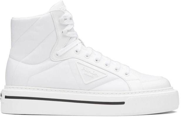 Prada Macro Re-Nylon Leather High-Top 'White Fashion' 2TG183_3LF5_F0009 Order Prada Macro Re-Nylon Leather High-Top 'White Fashion' 2TG183_3LF5_F0009