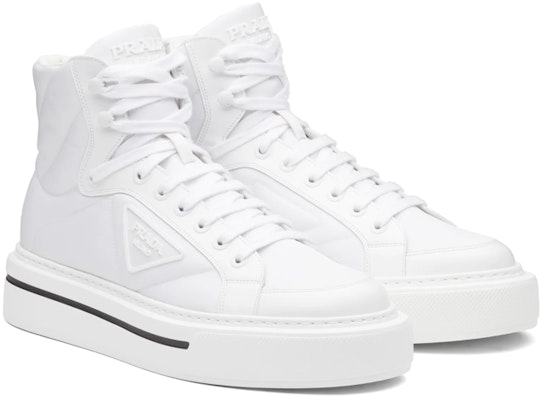 Prada Macro Re-Nylon Leather High-Top 'White Fashion' 2TG183_3LF5_F0009 Lookbook Prada Macro Re-Nylon Leather High-Top 'White Fashion' 2TG183_3LF5_F0009