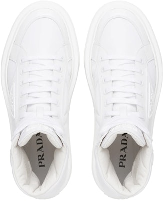 Prada Macro Re-Nylon Leather High-Top 'White Fashion' 2TG183_3LF5_F0009 Shop Prada Macro Re-Nylon Leather High-Top 'White Fashion' 2TG183_3LF5_F0009