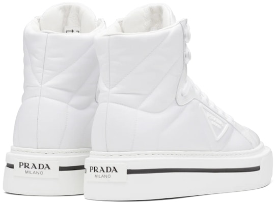 Prada Macro Re-Nylon Leather High-Top 'White Fashion' 2TG183_3LF5_F0009 Purchase Prada Macro Re-Nylon Leather High-Top 'White Fashion' 2TG183_3LF5_F0009