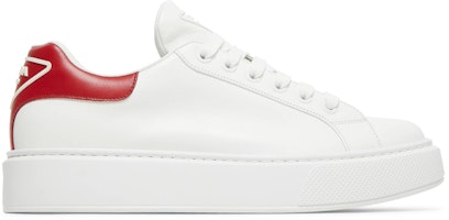 Prada Marco Leather 'White Red' 4E3583-3G4I-F0970 Prada Marco Leather 'White Red' 4E3583-3G4I-F0970