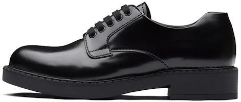 Prada Matte Leather Lace-Up Shoes 'Black' 2EE345_P39_F0002 Prada Matte Leather Lace-Up Shoes 'Black' 2EE345_P39_F0002