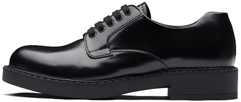 Prada Matte Leather Lace-Up Shoes 'Black' 2EE345_P39_F0002 Prada Matte Leather Lace-Up Shoes 'Black' 2EE345_P39_F0002
