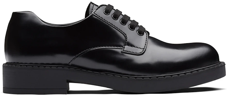 PRADA 普拉達 磨砂皮系帶鞋 黑色 Order PRADA 普拉達 磨砂皮系帶鞋 黑色