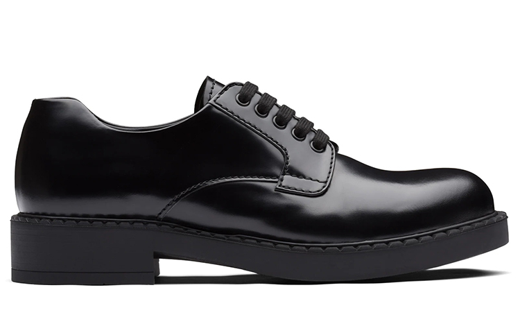 Order PRADA 普拉達 磨砂皮系帶鞋 黑色