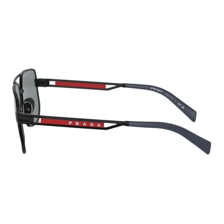 Purchase 프라다 남성 아비에이터 선글라스 블랙 레터링 로고 디자인. 0PS51ZS1BO70A