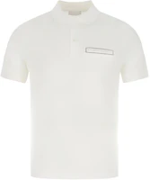 Order PRADA 男士白色短袖胸袋 POLO 衫。 UJN481-1P6O-F0009-S-181