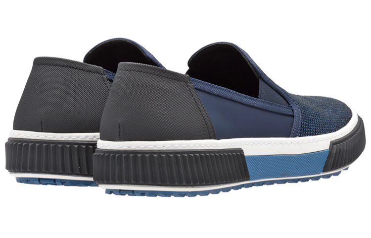 Prada Mesh Fabric Loafers 'Black Blue' 圖 3