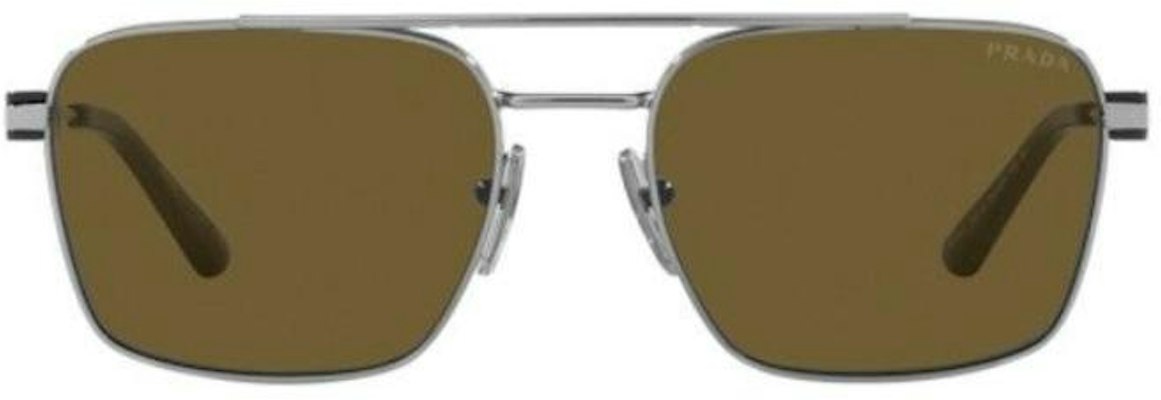 Gafas de Sol PRADA Metal Cuadradas Unisex Estilo Pareja Plata. PR67ZS5AV01T Lookbook Gafas de Sol PRADA Metal Cuadradas Unisex Estilo Pareja Plata. PR67ZS5AV01T