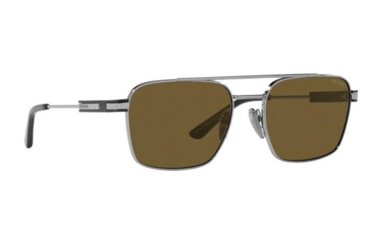 PRADA Metal Square Sunglasses Unisex Couple Style Silver. PR67ZS5AV01T 圖 4