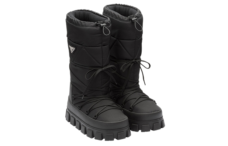 Prada Mid-Top Snow Boots 'Nylon Gabardine Black' 圖 2
