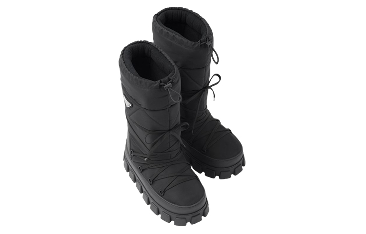 Prada Mid-Top Snow Boots 'Nylon Gabardine Black' 圖 3