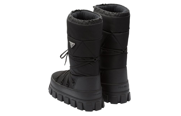 Prada Mid-Top Snow Boots 'Nylon Gabardine Black' 圖 4