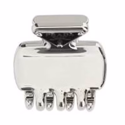 PRADA Minimalist Stainless Steel Hair Clip Unisex Couple Design in Silver. 1IF0872BA6F0002