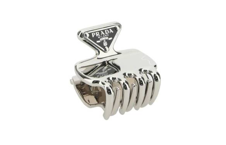 PRADA Minimalist Stainless Steel Hair Clip Unisex Couple Design in Silver. 1IF0872BA6F0002 圖 3