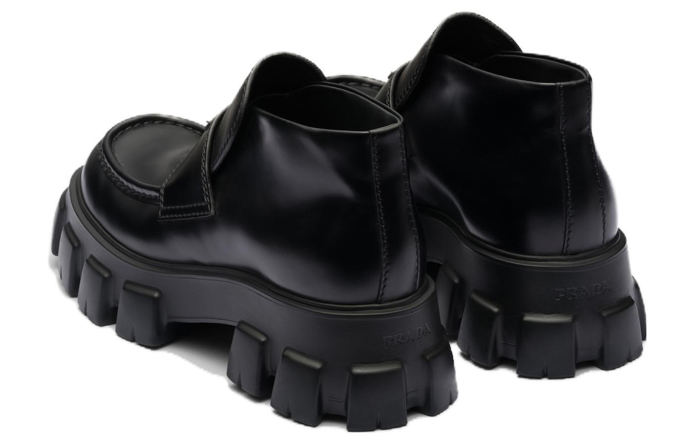 Prada Monolith 'Black Patent Leather Slip-On' 圖 4