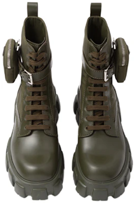 Prada Monolith Stivali in Pelle Verniciata Verde Militare 2UE007_3LFR_F0161_F_D002 Purchase Prada Monolith Stivali in Pelle Verniciata Verde Militare 2UE007_3LFR_F0161_F_D002