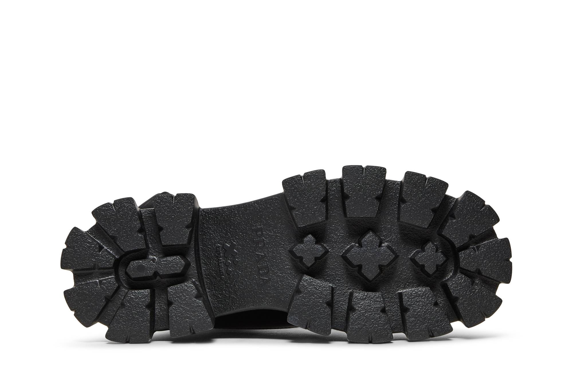 Shop Prada Monolith 刷毛皮革靴「黑色」1T255M-3L09-F0002