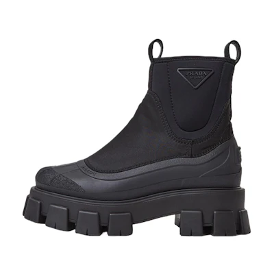 Prada Monolith Boots 'Black Logo'