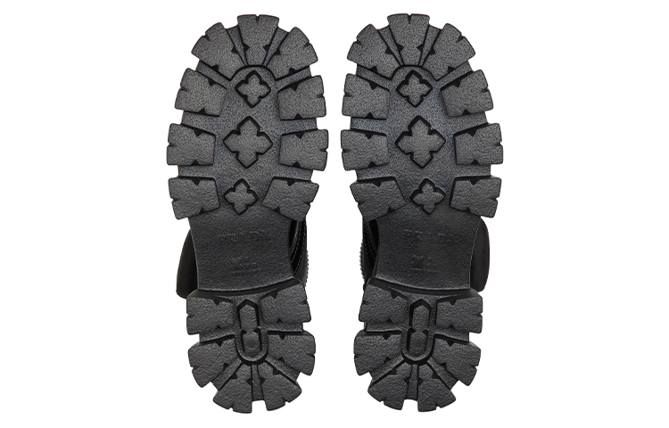 Purchase Prada Monolith Brushed Leather and Nylon Boot 'Black' 2UE007_3LFR_F0002_F_D002/2UE007_3L09_F0002