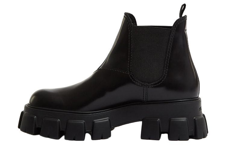 Prada Monolith Brushed Leather Chelsea Boot 'Black' 2TE174-B4L-F0002