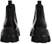Shop Prada Monolith Kasut Chelsea Kulit Berkilat 'Hitam' 2TE174-B4L-F0002