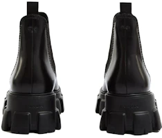 Purchase Prada Sepatu Chelsea Kulit Brushed Monolith 'Hitam' 2TE174-B4L-F0002