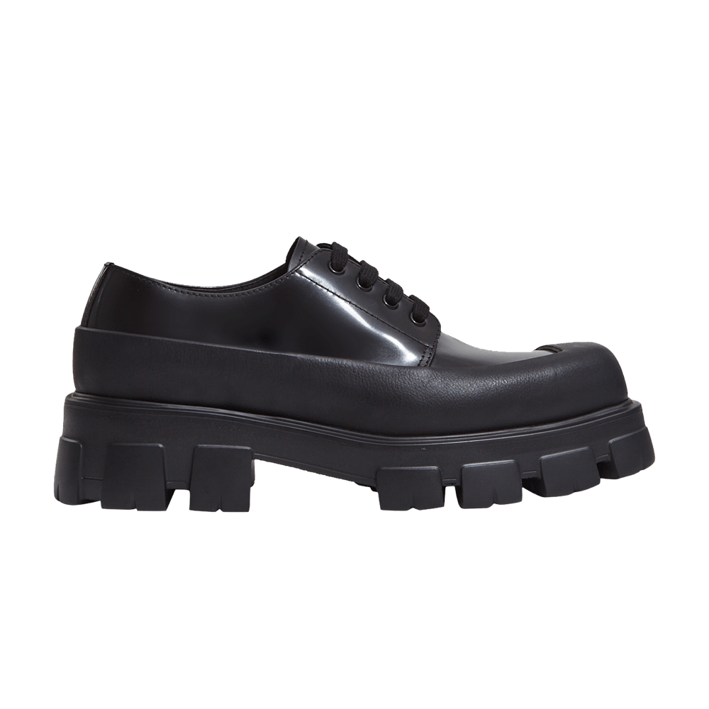 Buy Prada Monolith de Cuero Cepillado con Cordones 'Negro' 2EG411-055-F0002