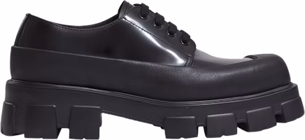 Prada Monolith Brushed Leather Lace-up 'Black' 2EG411-055-F0002 Prada Monolith Brushed Leather Lace-up 'Black' 2EG411-055-F0002