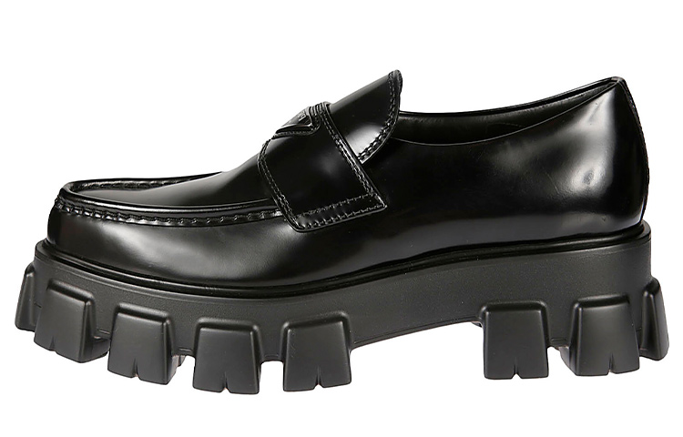 Prada Monolith Loafer 'Black Leather' 2DE130_055_F0002