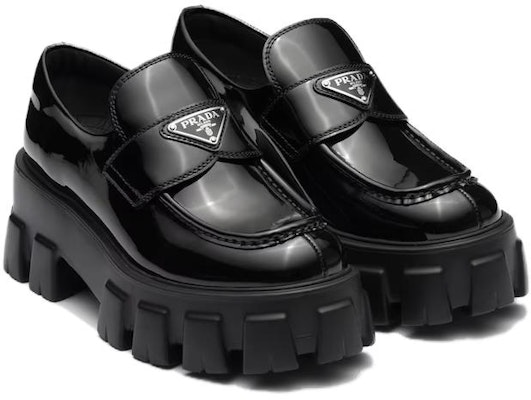 프라다 모노리스 로퍼 (블랙 가죽) 2DE130_055_F0002 Shop 프라다 모노리스 로퍼 (블랙 가죽) 2DE130_055_F0002