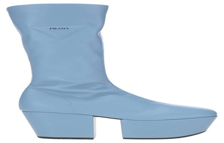 Prada Nappa Tech Boot 'Blue Mid-Top'