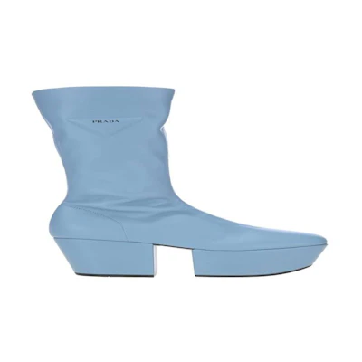 Prada Nappa Tech Boot 'Blue Mid-Top'