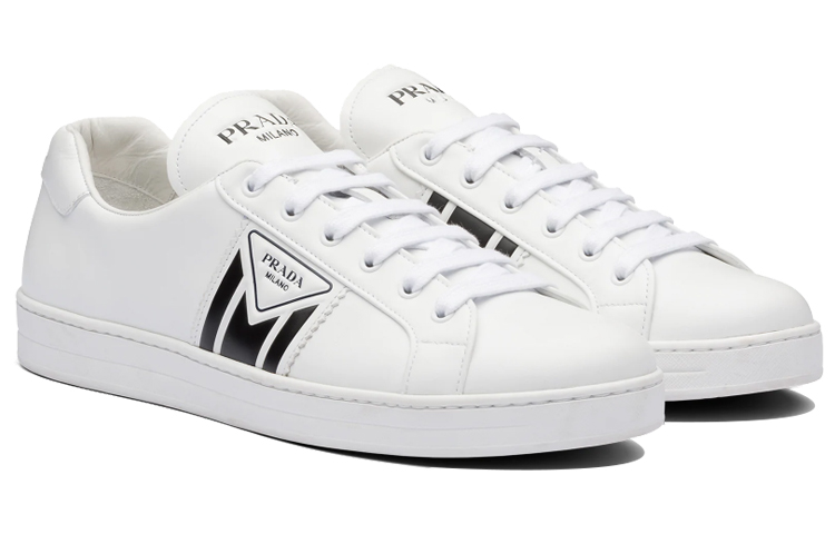 Prada New Avenue Leather Low 'White Black' 圖 2