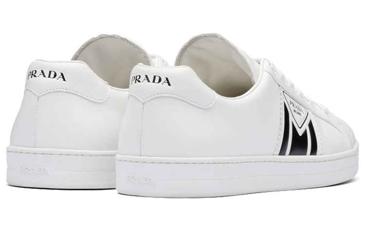 Prada New Avenue Leather Low 'White Black' 圖 3