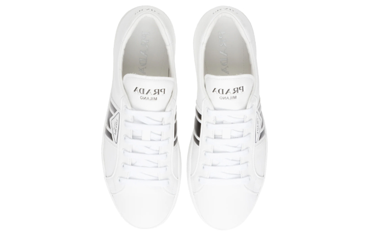 Prada New Avenue Leather Low 'White Black' 圖 4