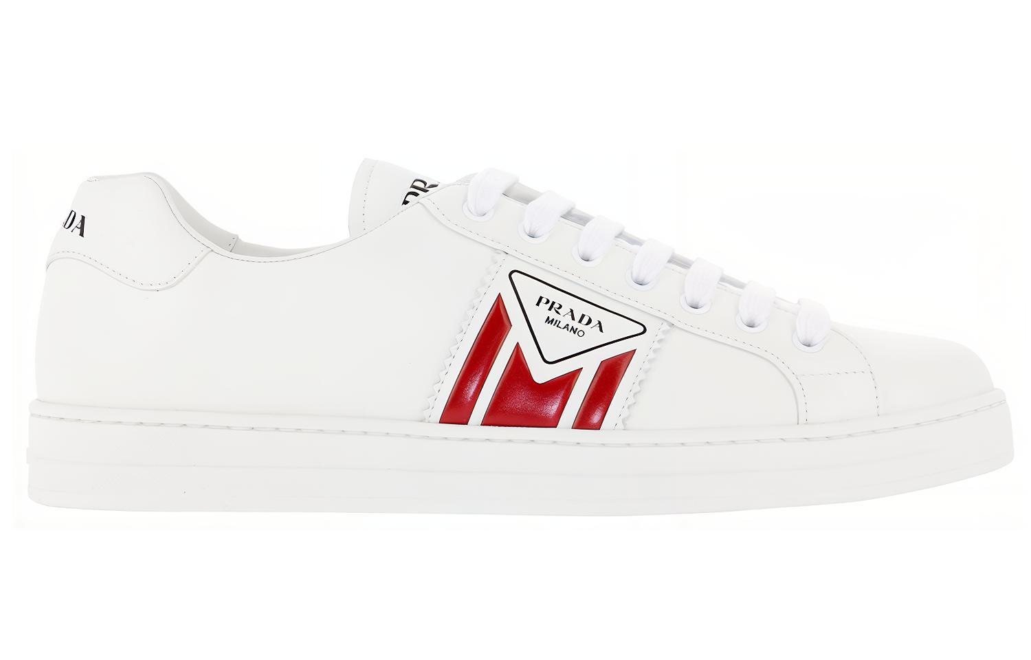 Prada New Avenue Leather Low 'White Red' 圖 2