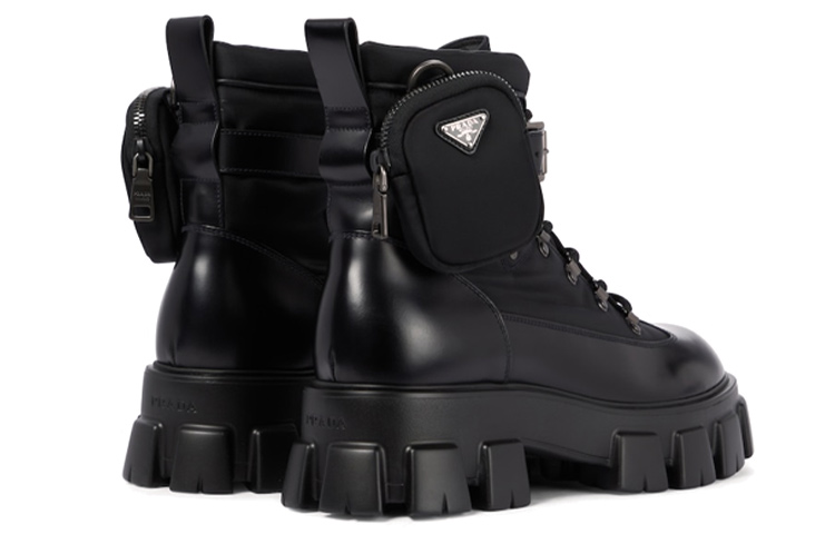 Prada Nylon Combat Boots 'Black' 圖 3