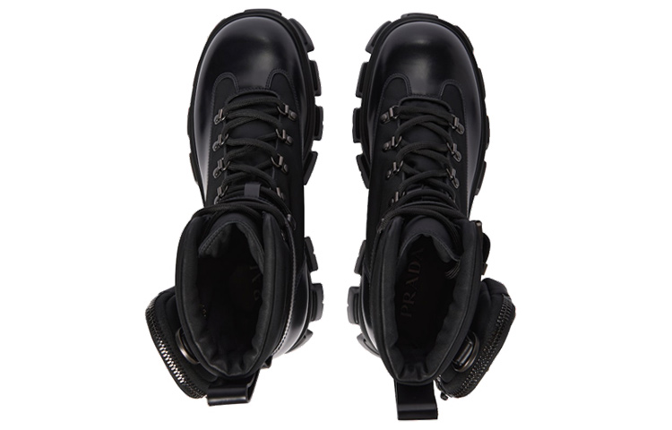 Prada Nylon Combat Boots 'Black' 圖 4